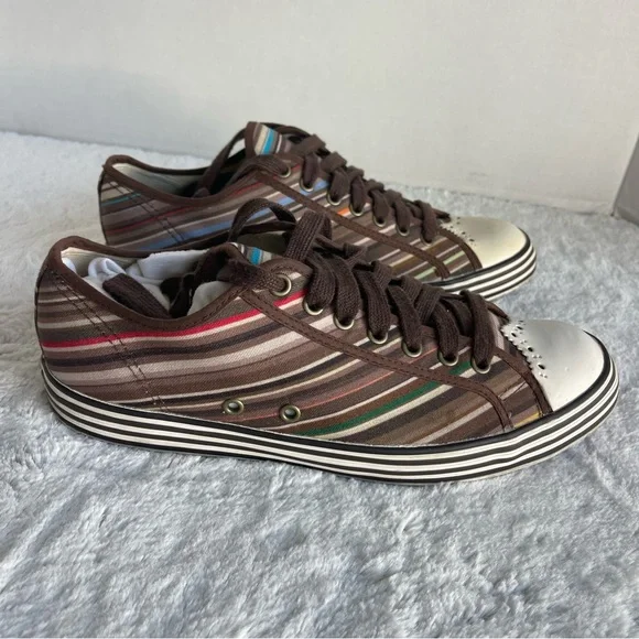 Paul Smith Men Shoes Multicolor Signature Striped Size UK 7 US 8 - Picture 1 of 12